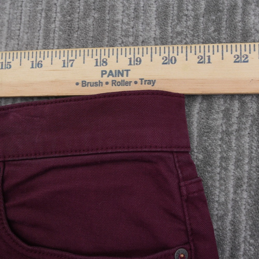Lucky Brand 121 Heritage Slim Burgundy Stretch Jeans Mens 40x32 Fit 41X32.5 - Picture 4 of 12